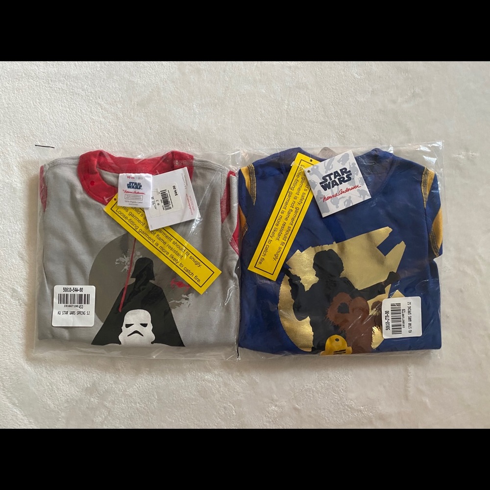 HANNA ANDERSSON STAR WARS BOYS PAJAMAS LOT